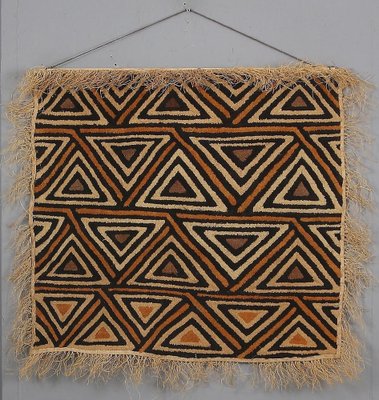 Handcrafted Kuba Cloth Wall Hanging, Democratic Republic of Congo, 1960s-RUK-1799967