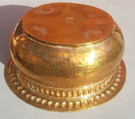 Handmade Brass Bowl by Egidio Casagrande, 1950s-QDP-1421459