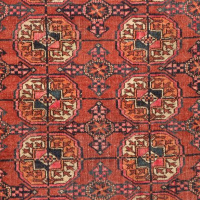 Handmade Bukhara Rug in Thin Knot Wool, Turkmenistan-VMM-1724862