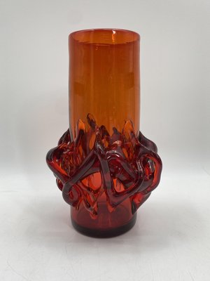 Handmade Flower Vase by Jerzy Słuczan-Orkusz für Krakowski Instytut Szkła, Poland, 1970s-CZ-1750066