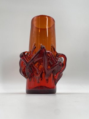 Handmade Flower Vase by Jerzy Słuczan-Orkusz für Krakowski Instytut Szkła, Poland, 1970s-CZ-1750066