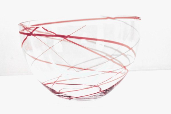 Handmade Glass Bowl by Vicke Lindstrand for Kosta, Sweden-HYQ-1231720