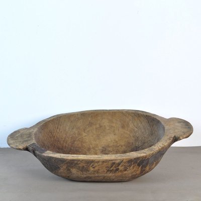 Handmade Hungarian Wooden Dough Bowl, Early 1900s-IW-841628