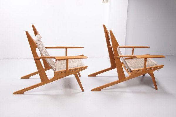 Handmade Lounge Chairs by Martin Godsk, Denmark, 1990s, Set of 2-EZZ-1377058