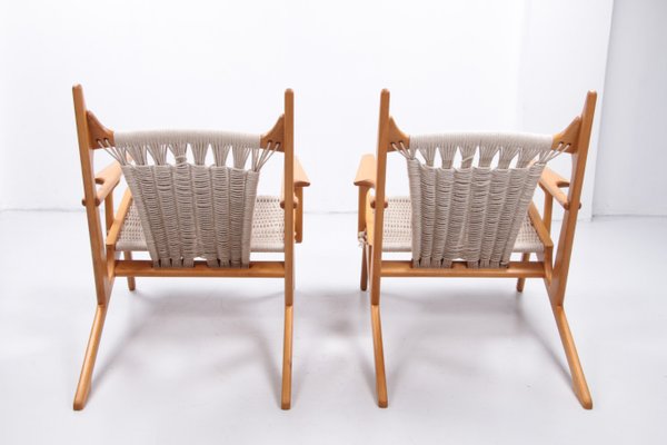 Handmade Lounge Chairs by Martin Godsk, Denmark, 1990s, Set of 2-EZZ-1377058