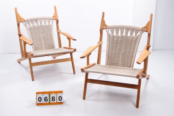 Handmade Lounge Chairs by Martin Godsk, Denmark, 1990s, Set of 2-EZZ-1377058