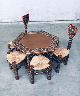 Handmade Medieval Knight Coffee or Side Table, 1960s-RQV-932833