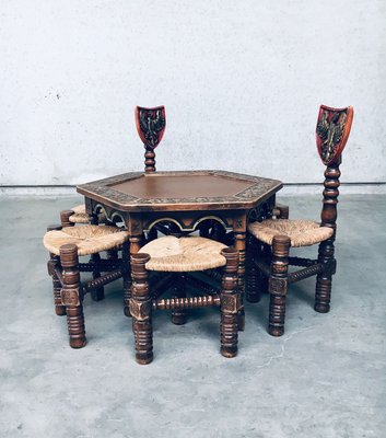 Handmade Medieval Knight Coffee or Side Table, 1960s-RQV-932833