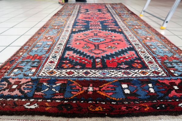 Handmade Middle Eastern Style Hamadan Runner, 1920s-JZV-1752412