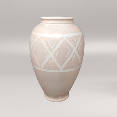 Handmade Pink Vases in Ceramic by Deruta, Italy, 1960s-QGR-1283244