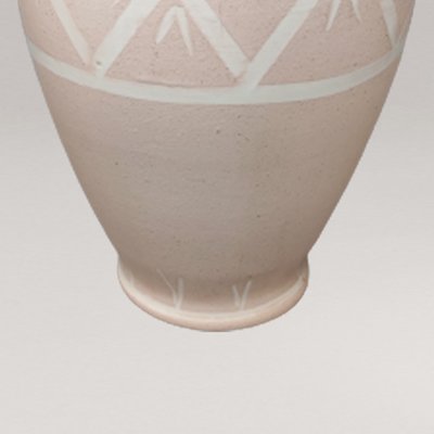 Handmade Pink Vases in Ceramic by Deruta, Italy, 1960s-QGR-1283244