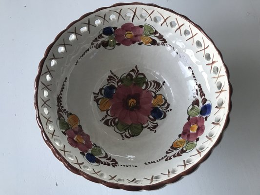 Handmade Portuguese Ceramic Bowl, 1950s-WQQ-1332291