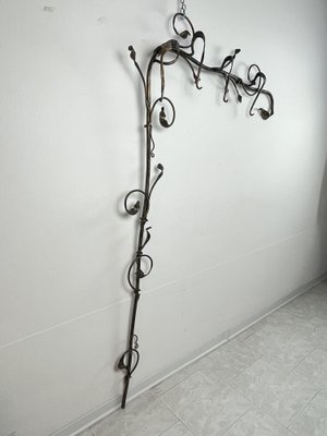 Handmade Wrought Iron Hanger, Italy, 1990s-YST-1704742