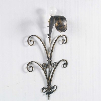 Handmade Wrought Iron Wall Sconces, Set of 2-NJV-971606