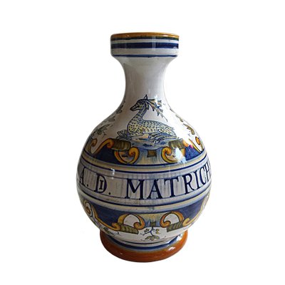 Handpainted Italian Deruta Vase-NUX-1187737