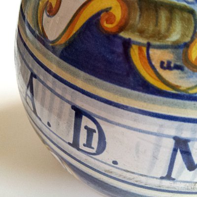 Handpainted Italian Deruta Vase-NUX-1187737