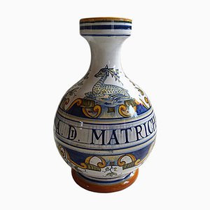 Handpainted Italian Deruta Vase-NUX-1187737