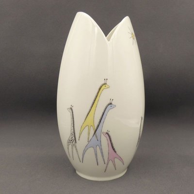 Handpainted Porcelain Vase by Beate Kuhn for Rosenthal-WK-1031377