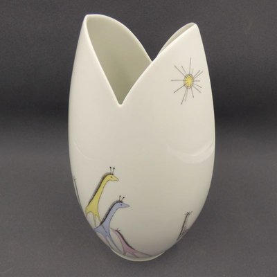 Handpainted Porcelain Vase by Beate Kuhn for Rosenthal-WK-1031377