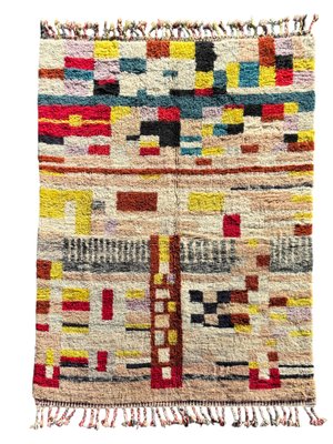 Handwoven Beni Ouarain Moroccan Rug-QJU-2040233