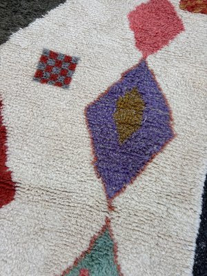 Handwoven Colorful Geometric Wool Rug-QJU-2033265