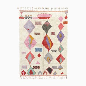 Handwoven Colorful Geometric Wool Rug-QJU-2033265