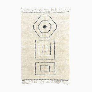 Handwoven Geometric Wool Rug-QJU-2033240