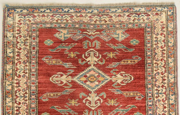 Handwoven Gooch Kazak Back Rug-AOI-1278695