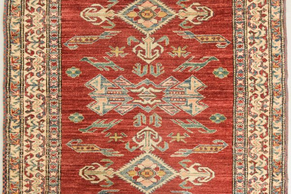 Handwoven Gooch Kazak Back Rug-AOI-1278695