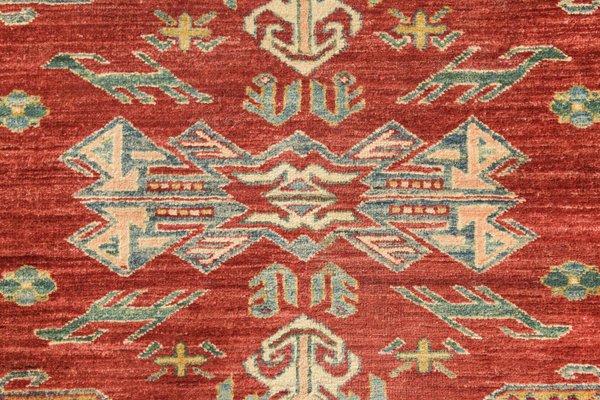 Handwoven Gooch Kazak Back Rug-AOI-1278695