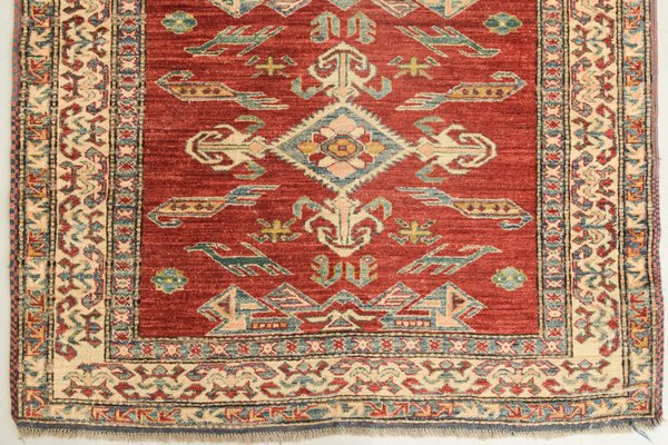 Handwoven Gooch Kazak Back Rug-AOI-1278695