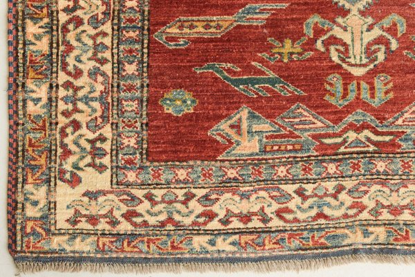 Handwoven Gooch Kazak Back Rug-AOI-1278695