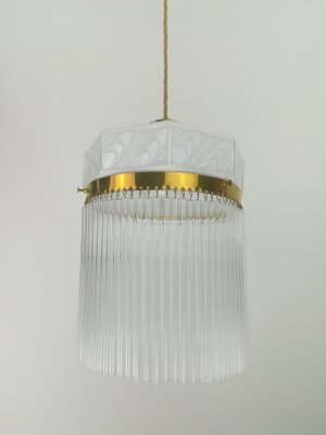 Hanging Lamp with Glass Rods, France, 1920s-KDB-1448936