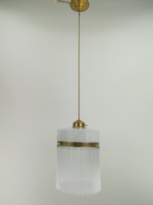 Hanging Lamp with Glass Rods, France, 1920s-KDB-1448936