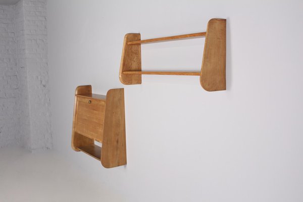 Hanging Secretary and Shelf in Elm-OWS-1079405