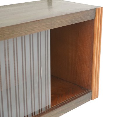 Hanging Sideboard with Glass Doors, 1940s-EZ-2024534