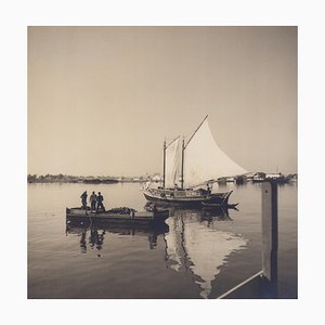 Hanna Seidel, Colombian Boat, Black and White Photograph, 1960s-DYV-1446659