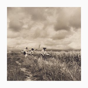 Hanna Seidel, Colombian Rice Harvest, Black and White Photograph, 1960s-DYV-1446660