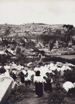 Hanna Seidel, Ecuadorian Indigenous Cemetery, 1960s, Black and White Photograph-DYV-1389055