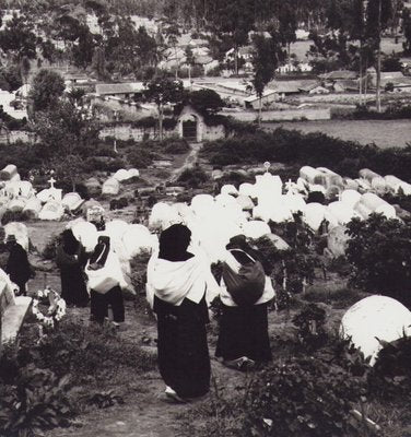 Hanna Seidel, Ecuadorian Indigenous Cemetery, 1960s, Black and White Photograph-DYV-1389055