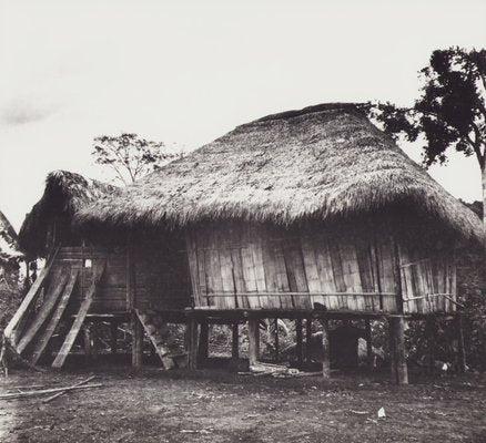 Hanna Seidel, Ecuadorian Indigenous House, Black and White Photograph, 1960s-DYV-1397876