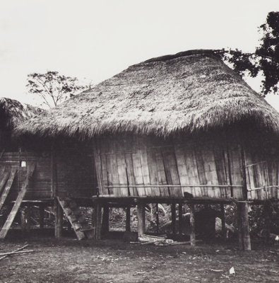 Hanna Seidel, Ecuadorian Indigenous House, Black and White Photograph, 1960s-DYV-1397876