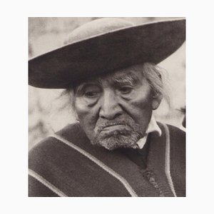 Hanna Seidel, Ecuadorian Indigenous Man, Black and White Photograph, 1960s-DYV-1396073