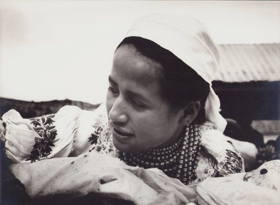 Hanna Seidel, Ecuadorian Indigenous Woman, Black and White Photograph, 1960s-DYV-1397883