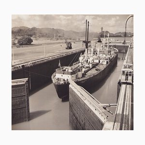 Hanna Seidel, Panama Canal Ship, Black and White Photograph, 1960s-DYV-1382418