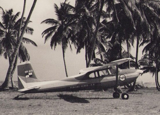 Hanna Seidel, Panaman Airplane, Black and White Photograph, 1960s-DYV-1382417