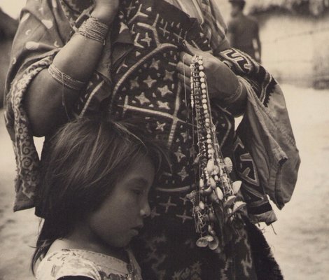 Hanna Seidel, Panaman Mother and Daughter, Black and White Photograph, 1960s-DYV-1382419