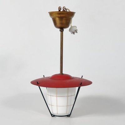 Hans Bergström Pendant Lamp by J. T. Kalmar for Kalmar, 1950s-AX-822634