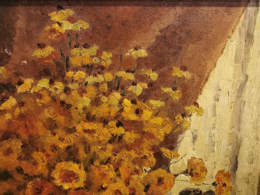 Hans Geissel, Daisies, Oil, Framed-BGS-1268585