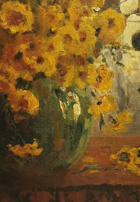 Hans Geissel, Daisies, Oil, Framed-BGS-1268585